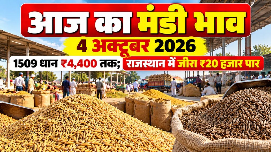 Haryana Rajasthan Mandi Bhav 4 October 2026