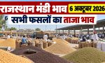 Rajasthan Mandi Bhav 6 October 2026